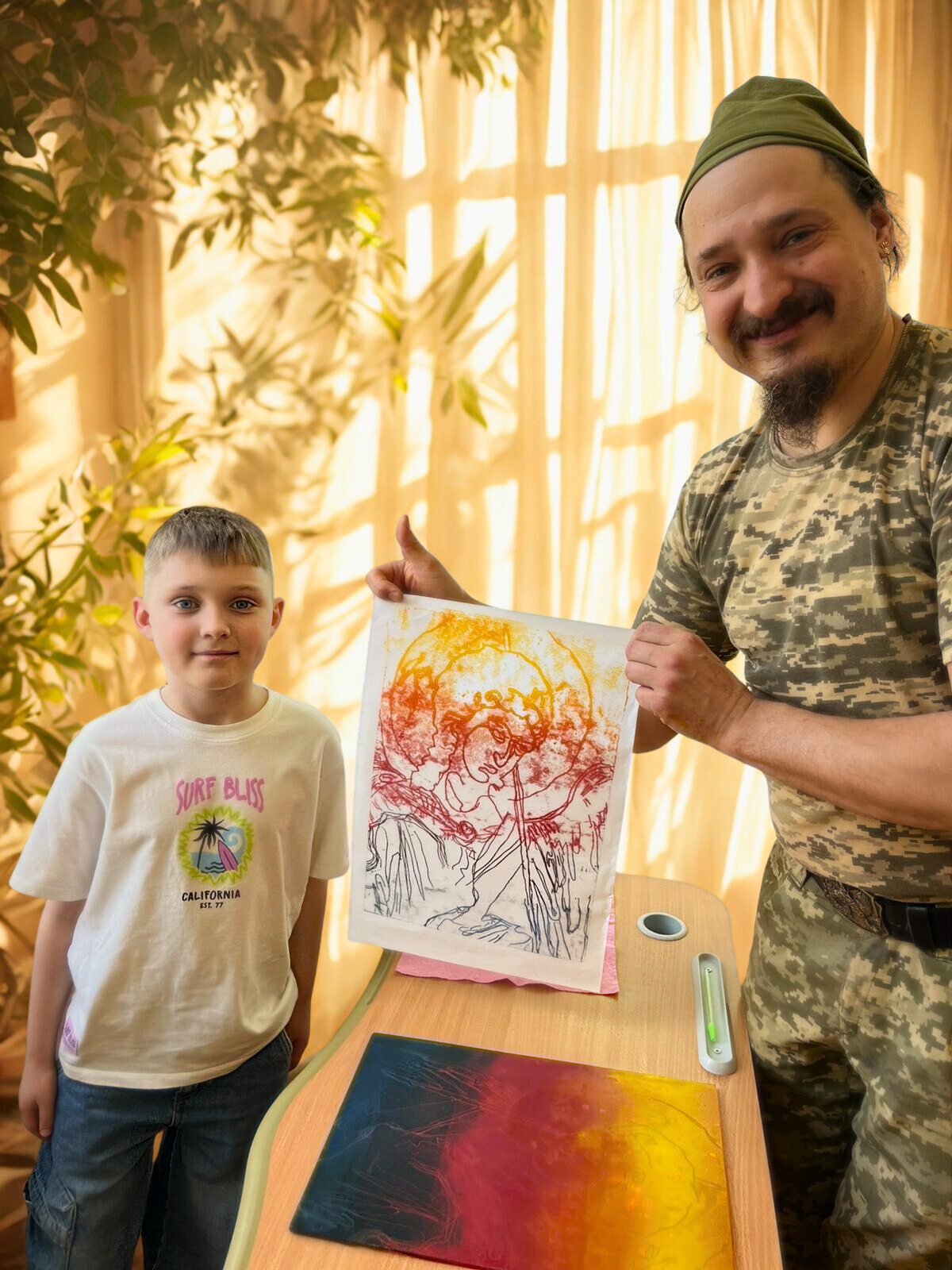 Від руїн війни — до символів світла: діти та військові малюють надію для України